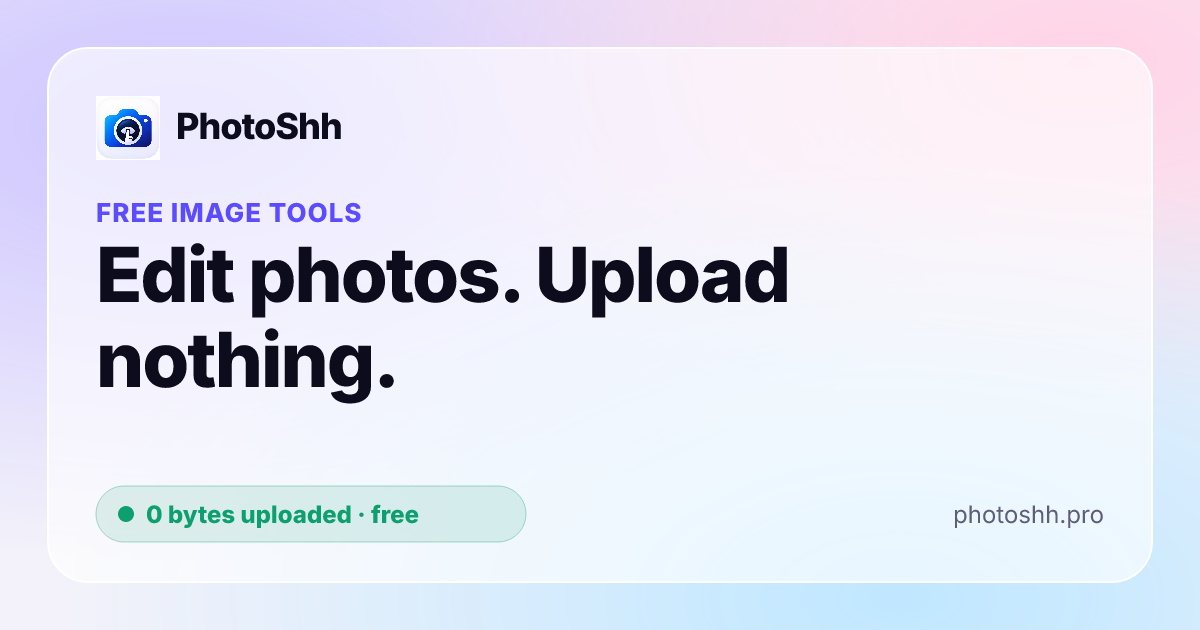 I built image tools that work with your internet turned off and nothing gets uploaded